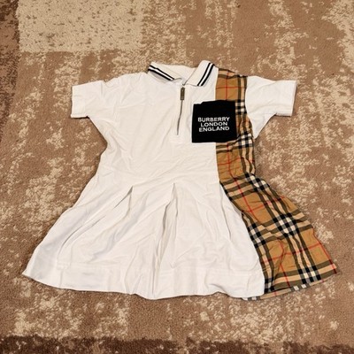 Burberry London Girls Serena Nova Check Plaid Dress Size 3Y Short Sleeve