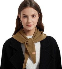 ACUSHLA 100 Merino Wool Triangle Scarf for Women Winter Neck Gaiter Warmer Knit
