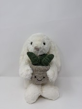 Authentic Cream Bunny With Plant Jellycat Comes With All Tags NO DUST BAG