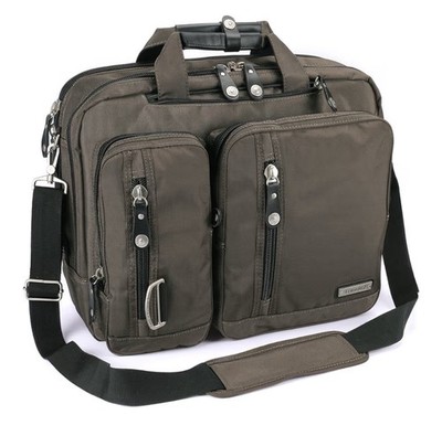 FreeBiz Laptop Bag Multi-function Briefcase Backpack with Handle & Strap 19x14 