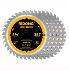 5-1/2 Inch 36 Tooth ATB Framing Circular Saw Blade, Cordless Trim Saw Blade w...