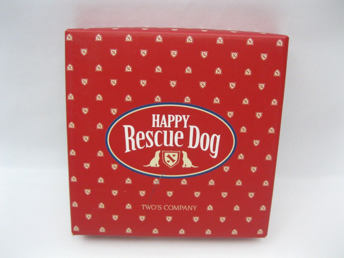Happy Dog Rescue Keychain Dog Tag Two's Company Set Pet Pets Dogs Puppy  New