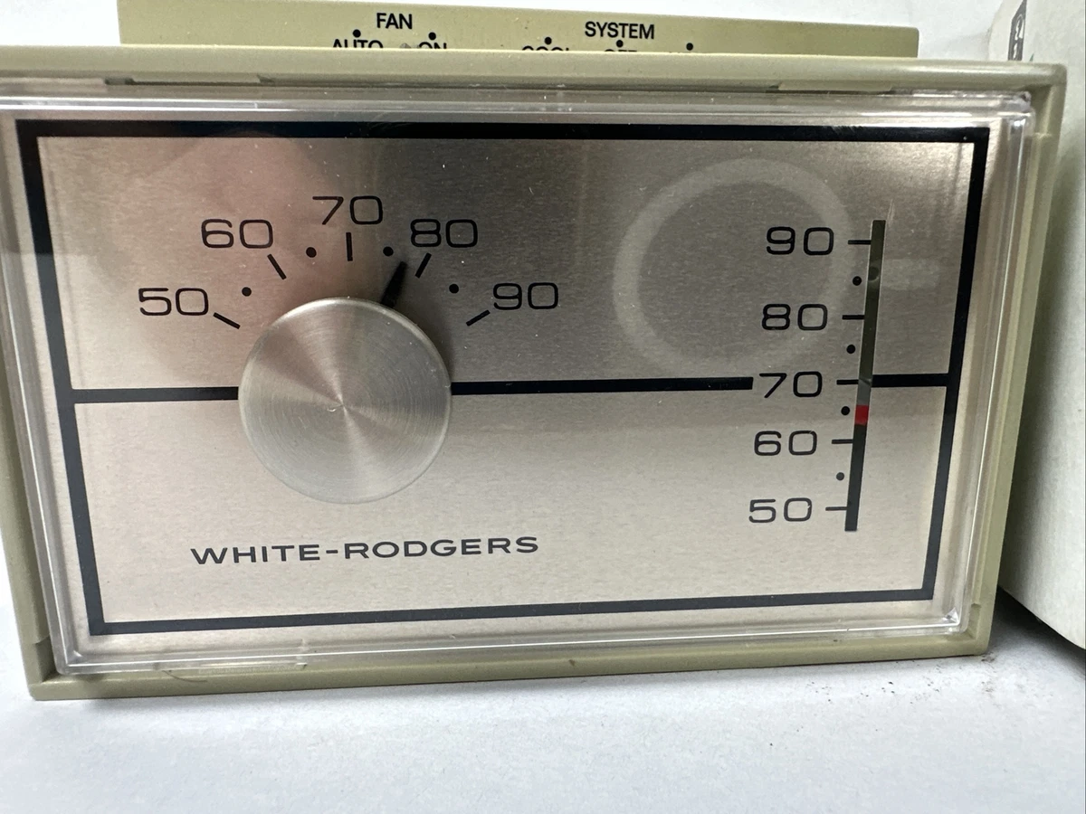 Vintage WHITE RODGERS Heating-Cooling Thermostat 1F56-444 Gas Electric A/C  NOS | eBay