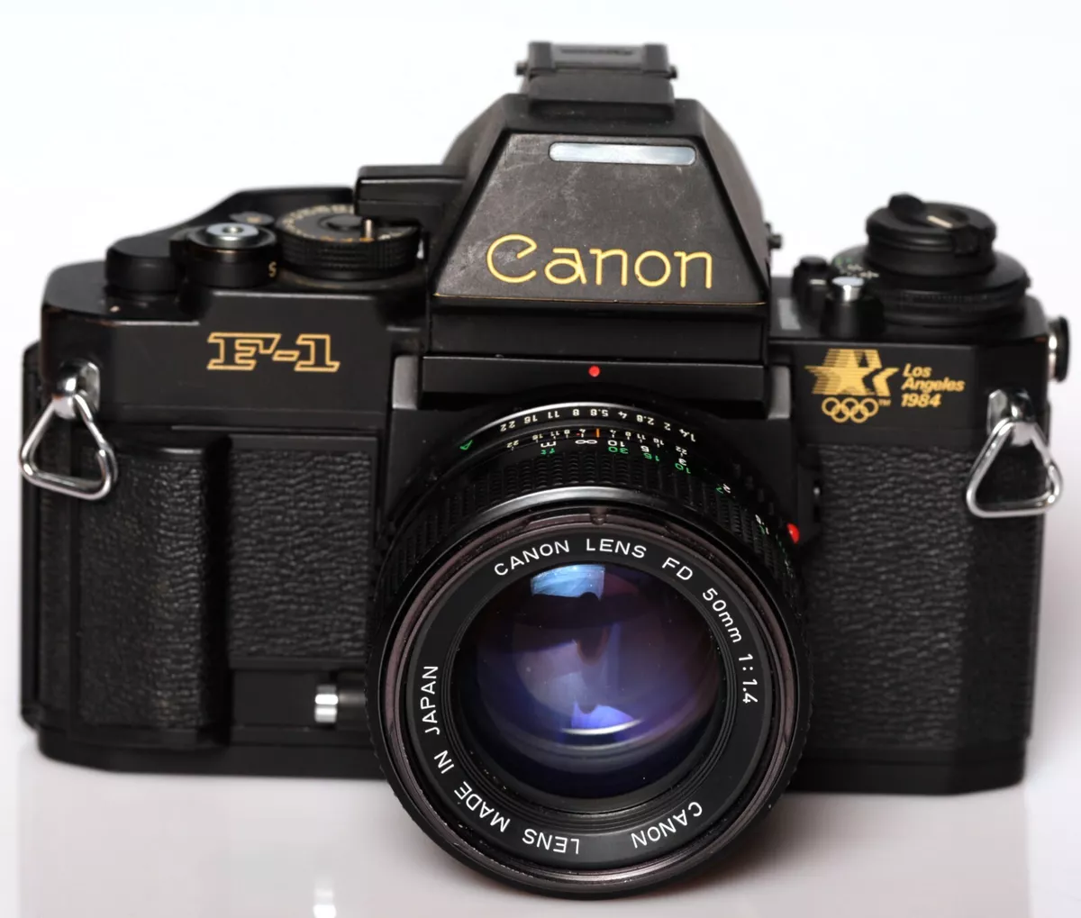 Canon New F-1 F1N 1984 LA Olympics Model & FD 50 1.4 *****Near Mint*****  #0877