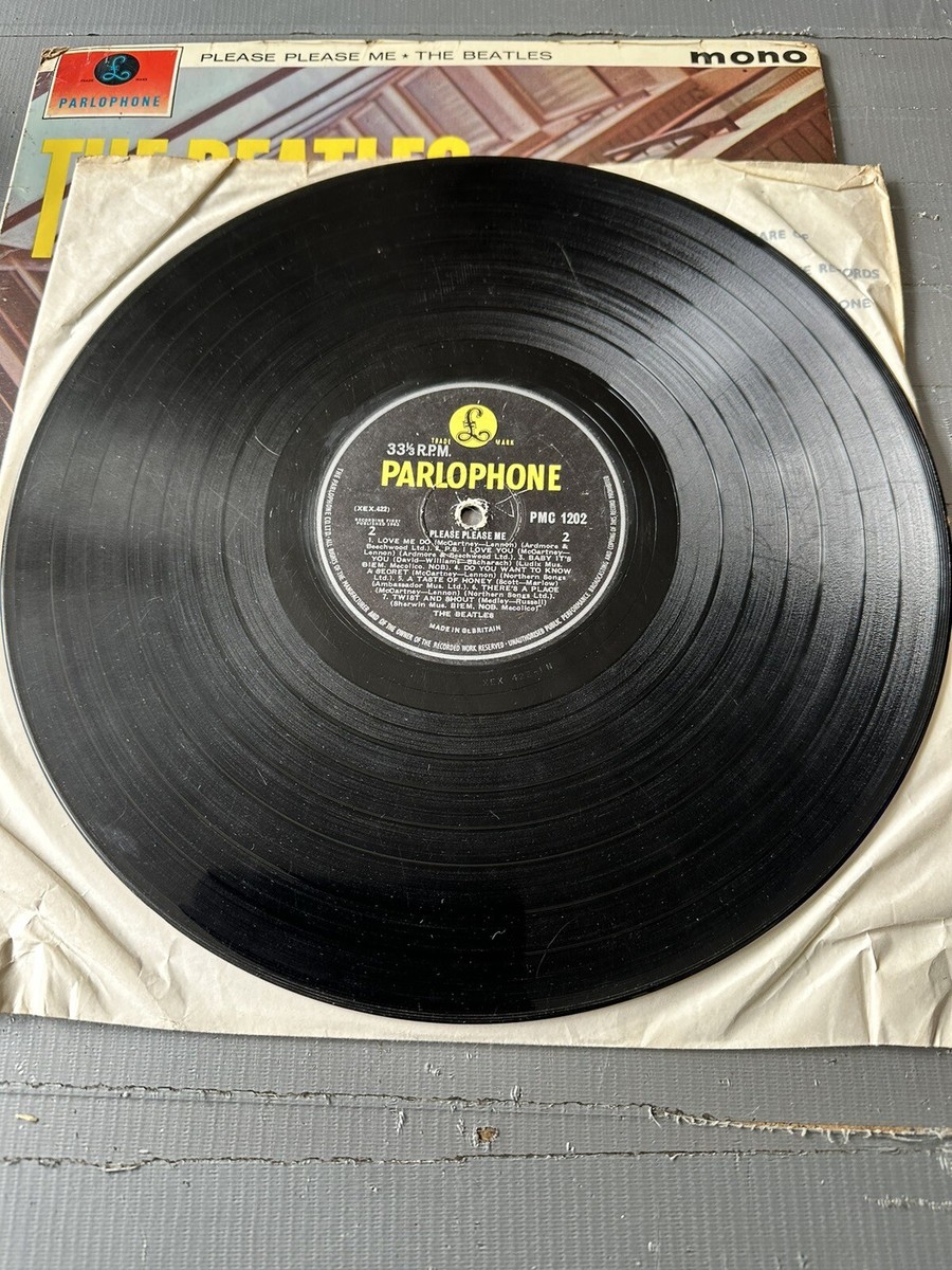 The Beatles Please Please Me LP 1963 PMC 1202 Cover XEX-422