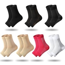 Compression Socks Foot Pain Relief Ankle Support Sleeve Brace Plantar L  XL
