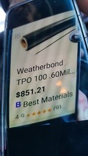 TPO reinforced  roofing membrane  6'×100' roll 45mil white color FCFS
