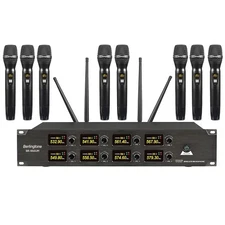 Berlingtone 8-Channel UHF Wireless Microphone System 8 Fixed Frequency Channel
