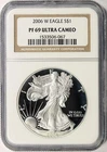 2006-W $1 Proof American Silver Eagle NGC PF69UCAM
