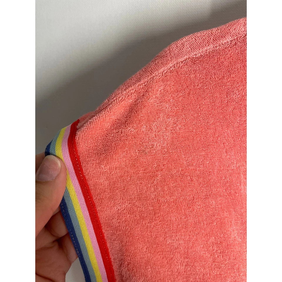 Mini Vestido Hanna Andersson Naranja Terrycloth Cubierta de Natación Con Capucha Talla EE. UU. 12-150 cm Foto 2 de 4