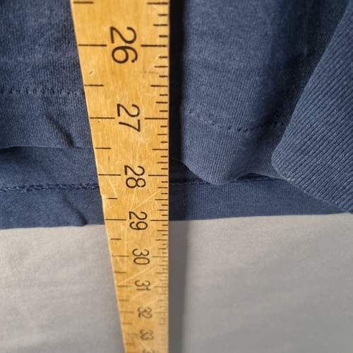 Vintage Single Stitch Long Sleeve T-Shirt Size L Blue Carterville Track Graphic - Picture 13 of 14