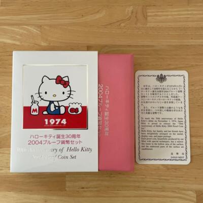 Sanrio Hello Kitty Proof Coins Set 2004 Born 30th Anniversary Made