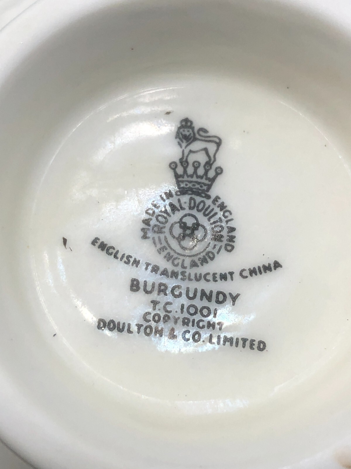 Burgundy by Royal Doulton 5-Piece Place Setting, gently used