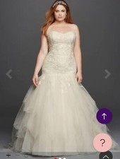 Davids Bridal Wedding - Dress Oleg Cassini -8CWG737- Size 24W