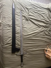 Honshu Tactical Broadsword- 1060 High Carbon Steel With Satin Stainless Accents