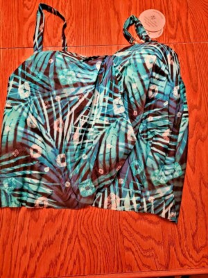Contours By CoCo Reef Shape Maker Swimwear Top Size 10/34C