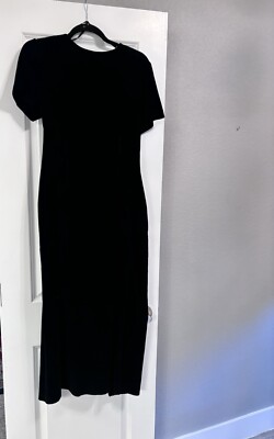 VINTAGE MAGGY LONDON BY KENNETH NOLAN Dark Green Velvet Type Bow DRESS SIZE  10 | eBay