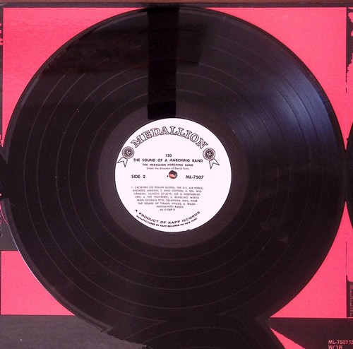 THE MEDALLION MARCHING BAND SOUND OF A MARCHING BAND 120 CADENCE VINYL LP 208-14 - Picture 6 of 6