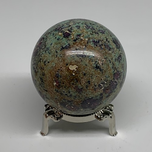 0.97 lbs, 2.5"(64mm), Zoisite with Ruby Sphere Sphere Ball Crystal, B25210 - Picture 12 of 16