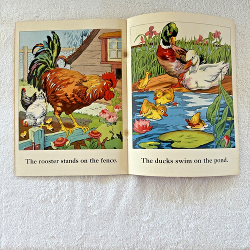HTF Whitman 1941 Friendly Animals Book Roman Numerals Date MCMXLI / Number 978 - Picture 7 of 8