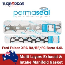 Permaseal Exhaust&Intake Manifold Gasket Kit For Ford Falcon XR6 BA/BF/FG 4.0L