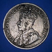 1917-C NEWFOUNDLAND SILVER 25 CENTS - BETTER GRADE EXAMPLE - *92540839 🌈
