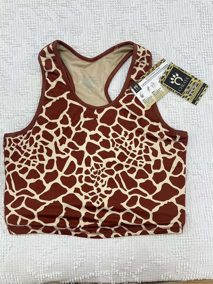 Cheata Ultimate Compression Safari Trotter Bra 3XL 43-44 XXXL NWT Sports  Giraffe