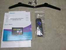 Soportes HiSense 40H4030F con tornillos, mando a distancia y manual, ¡nuevo!!