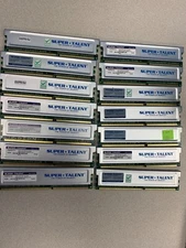 Lot of 57 Used Memory Sticks DDR1, DDR400, and DDR2 from 128MB to 4GB