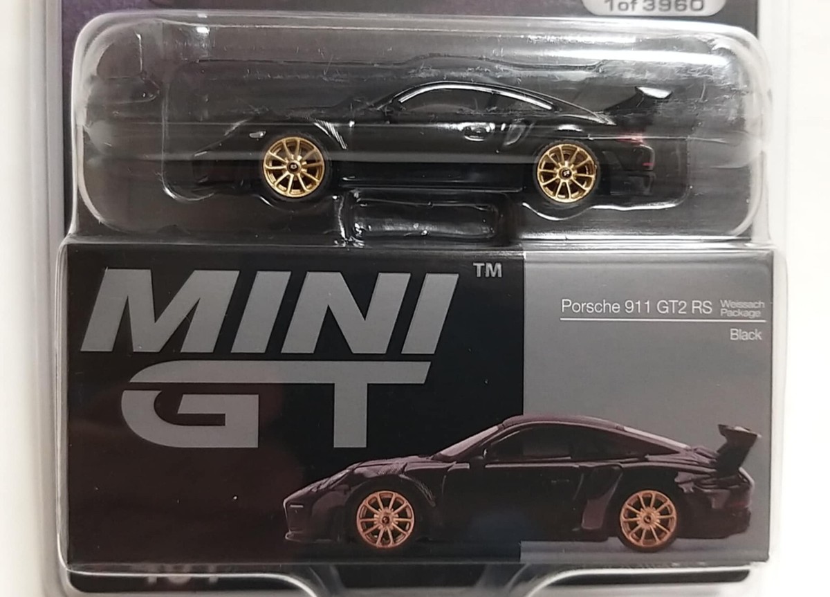 MINI GT Mijo Exclusives Porsche 911 Turbo GT2RS GT Black #401 ~ 1