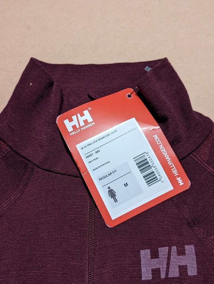 Helly Hansen 女式 H1 Pro Lifa Active 无痕羊毛混纺 1/2 Zip Baselayer Md — 第 3/4 张图片