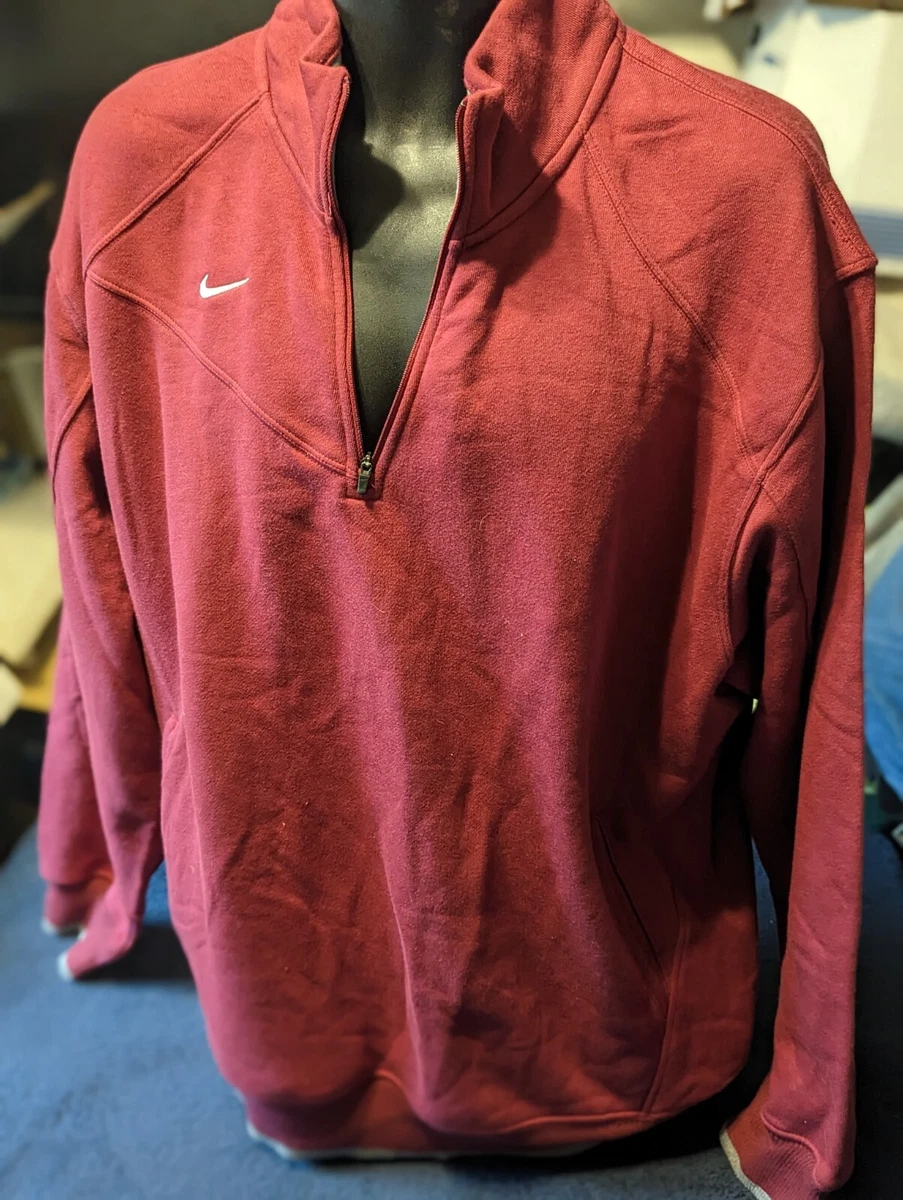nike burgundy 1 4 zip