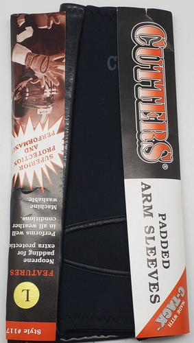 Cutters Brand Padded Football Arm Sleeves Youth Large Style #117 New - Picture 2 of 6