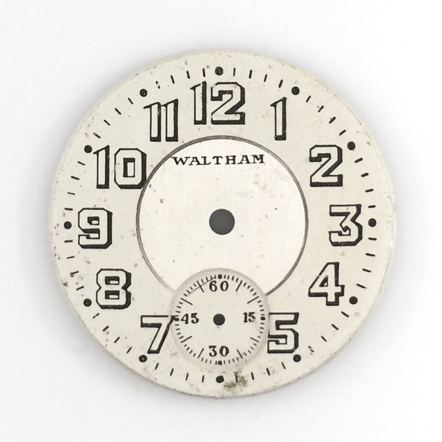 VINTAGE WALTHAM MILITARY WRIST WATCH DIAL/FACE, 26.5MM DIAMETER, DIAL