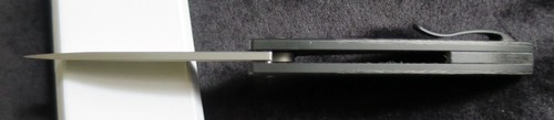 Ohlone Pocket Knife Butron Framelock Carbon Fiber Titanium Folding 20CV K001CFB - Picture 10 of 13