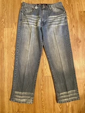 Five Elementz Men’s Jeans Tag 34 X 32 Stone Wash Soft Pocket Designs Elements