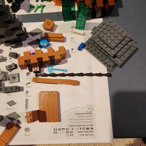 Lego Minecraft 21116 Crafting Box completo con scatola, poster, manuali e personaggi - Foto 6 di 13
