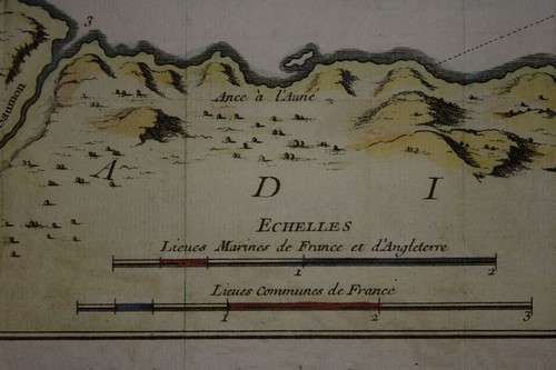 Kanada - Plan de la Baye de Chedabouctou - Havre de Milfort a1744 aus Charlevoix - Bild 8 von 12