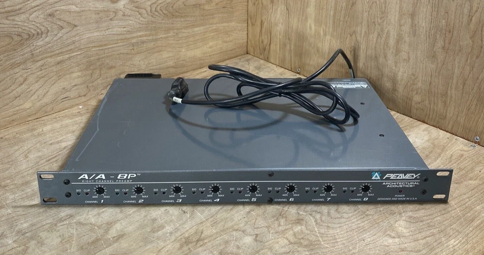 Peavey Architectural Acoustics, 8 Channel Pre Amplifier, Model: A/A-8P untested - Image 4 of 4