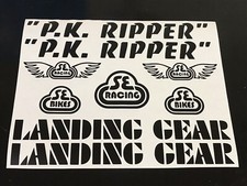 PK RIPPER BMX DECALS Stickers Cycling Bike Frame Sizes Colours Se Landing Gear