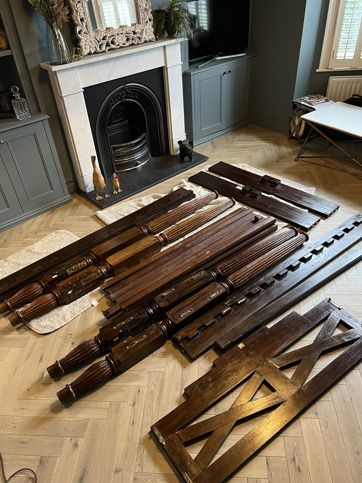 Lombok four poster Double bed eBay