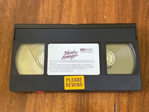 Bloody Avenger VHS 1987 Jack Palance Vidmark Entertainment - Picture 2 of 6