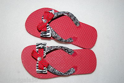 toddler girl red flip flops