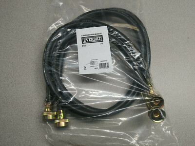 #ad #ad 2 Pack Everbilt 60350HD 4 ft Rubber Hose Washing Machine Connectors Black $16.49