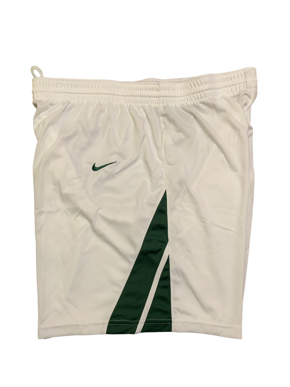 New NIKE Basketball Team Shorts 932171111 White / Green Men's Size
