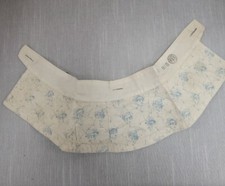 Antique Victorian Button On Printed ladies Collar for Child Girl Cotton prop