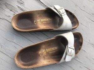 womens silver birkenstock sandals