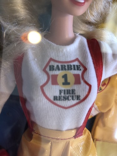 Vintage Fire Fighter Barbie Doll Career Collection 1994 Special Edition NRFB  - Picture 5 of 12