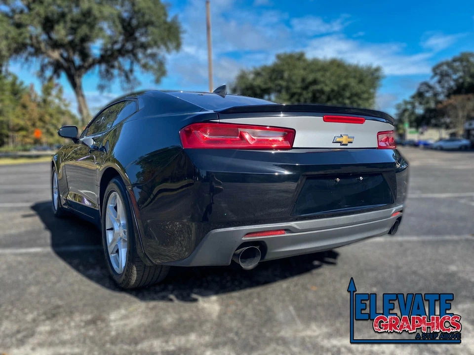 Calcomanías de vinilo con gráficos deslizables para puerta trasera a rayas Chevy Camaro 2016-2024 Foto 3 de 4