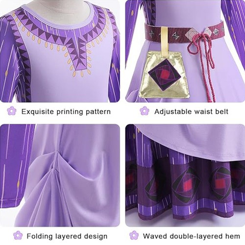 Girls Princess Cinderella Rapunzel Belle Fancy Dress Up Party Birthday Costume - Picture 157 of 161